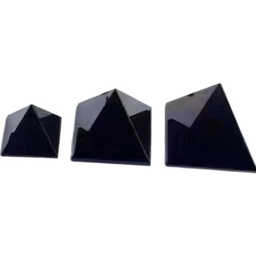 Natural Crystal Pyramid Quartz Obsidian Energy Healing Stone Chakra Reiki Crystal Point Tower Home Decor