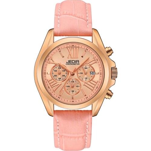 Luxury Brand Fashion Women Quartz Wristwatches Leather bracelet water resistant Analog Big Dial Watches Ladies Clock