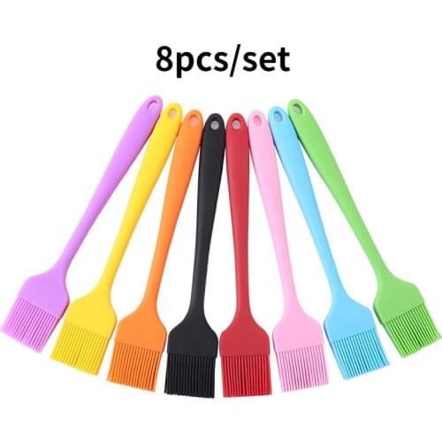 BBQ Baking Brush Seasoning Brush Egg Liquid Brush Silicone Oil Brush Kitchen Tool Baking Tool Kitchen Gadgets 24.3cm