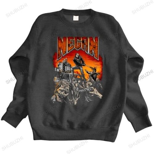Cotton fashion autumn winter hoodies Vintage The Walking Dead hoody Men Cotton Negan Zombie hoodie unisex streetwear sweatshirt