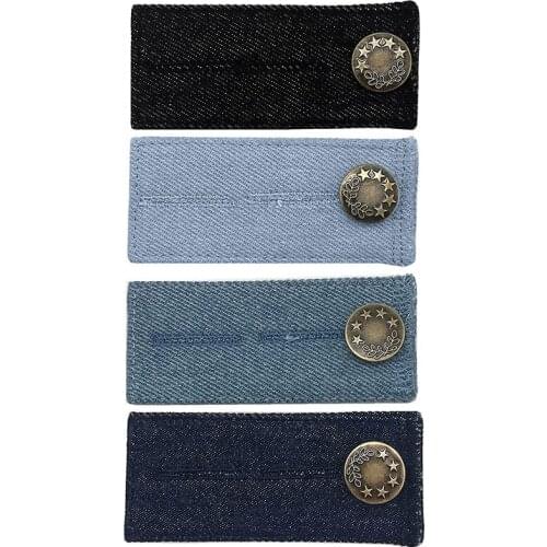 Multi Use Pants Extenders Unisex Jeans Trousers Adjustable Waist Expander DIY Denim Clothes Fastener Jeans Waist Extension Snap