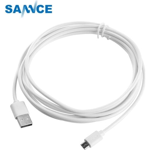 SANNCE 3 meters 10ft USB Power Cable for DC 5V for Smart IP Wi-fi Camera for Android
