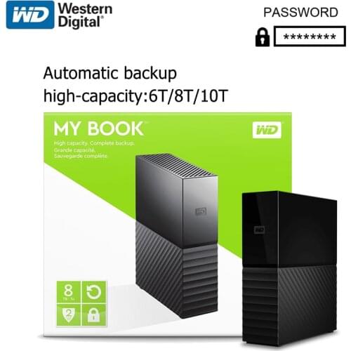 Western Digital My Book 10TB 8TB 6TB 3.5' Desktop External Hard Drive WD HDD USB 3.0 Hardware Encryption High capacity storage