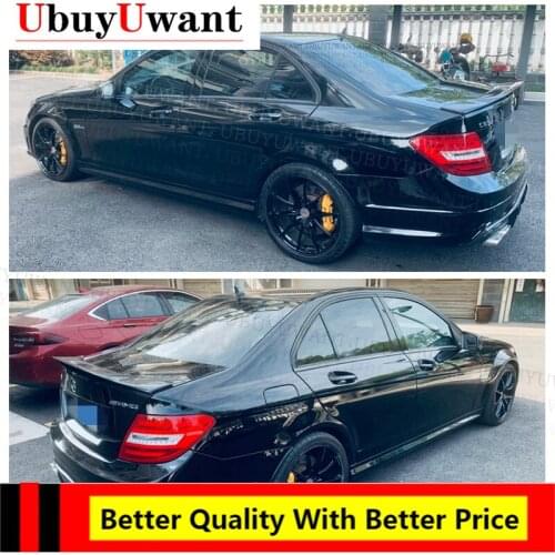 " Real Carbon Fiber Rear Wing Trunk Lip Spoiler For Mercedes Benz W204 2-Doors/4-Doors 2008-2014 C-class C180 C200 "