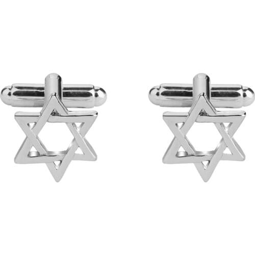 Cufflinks mens shirt cufflinks tie clip Star bouton de manchette Silver Color Cuff Links Buttons Business Jewelry