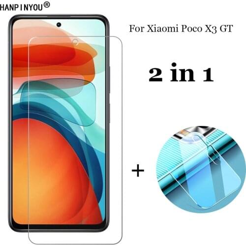 2-in-1 For Xiaomi Poco X3 GT / Redmi Note 10 Pro (China) Camera Lens Protection Film + Front Tempered Glass Screen Protector