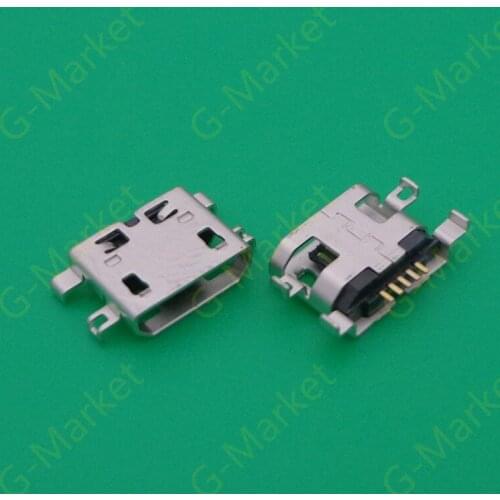 100pcs Mini Micro USB Charging DC Port Jack Socket Connector power plug dock for Acer Liquid Z5 Z150 replacement repair parts