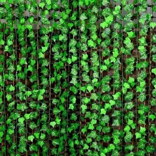 120M/lot Home Decor Wall Hanging Plant Artificial Foliage Flower Climbing green Ivy vine For Bar Restaurant Garden Decoration