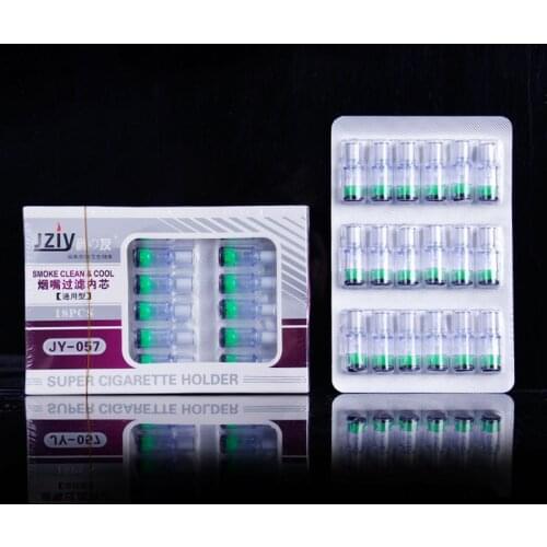 18 Pcs Filter /Box 9 MM Smoking Pipe Filter Cigarette Holder Tobacco Pipes Filtlers Smoking Accessories Disposable Mouthpiece