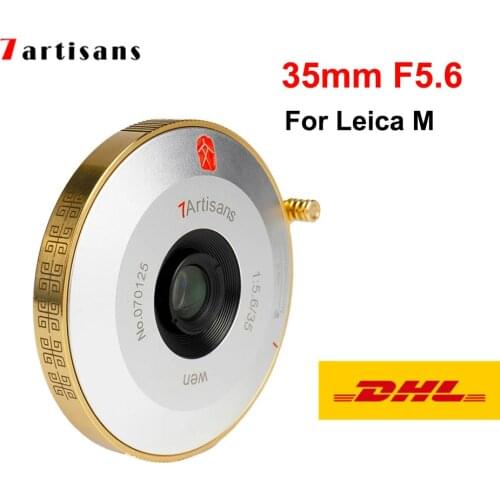 7artisans 35mm F5.6 Full Frame Lens Large Aperture Manual Focus for Leica M Mount Camera M10R M9 M10 F/5.6 MF Camera lens