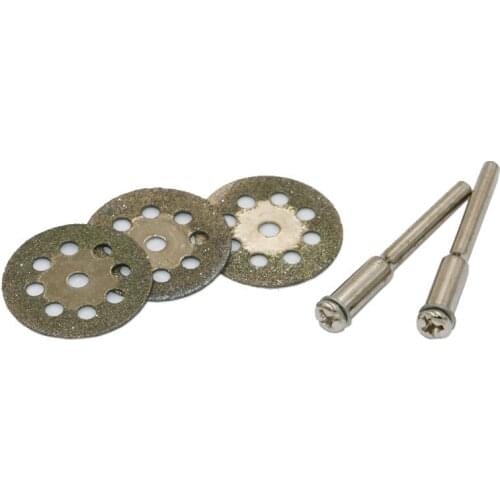 Abrasive Tools 12Pcs 22mm Sharp Diamond Cut Off Rotary Tool Cutting Disc Disks DIY Tools for Cutting Gemstones, Glass, Ceramics