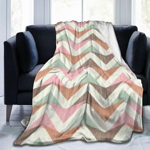 Abstract Geometric Mosaic Vintage Ethnic Seamless Super Soft Cozy Fleece Throw Blanket For Couch Bed Dropship Decorative Throws