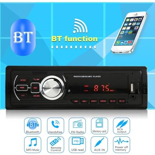 5209E Car Stereo Digital Multimedia Audio Player Bluetooth TF Card U Disk AUX-Input FM Radio Auto Head Unit Receiver USB