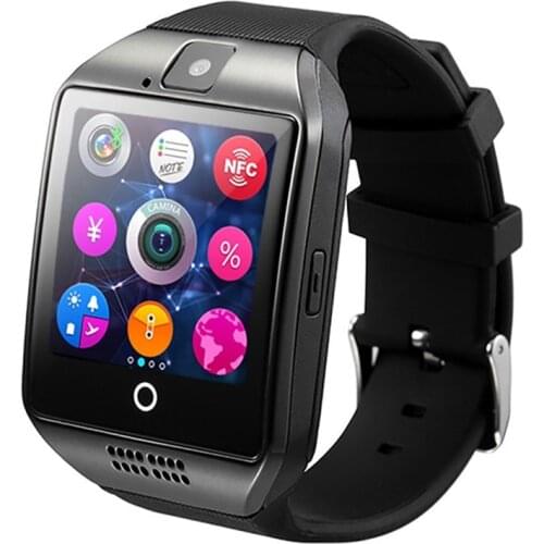 Bluetooth Q18 Smart Watch With Camera Facebook Whatsapp Twitter Sync SMS Smartwatch Support SIM TF Card For IOS Android Phone