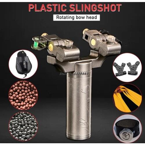 Big Power Rubber Band Slingshot Catapult Professional High Precision Fast Bow Outdoor Shooting Hunting Accessories Pinball Bag