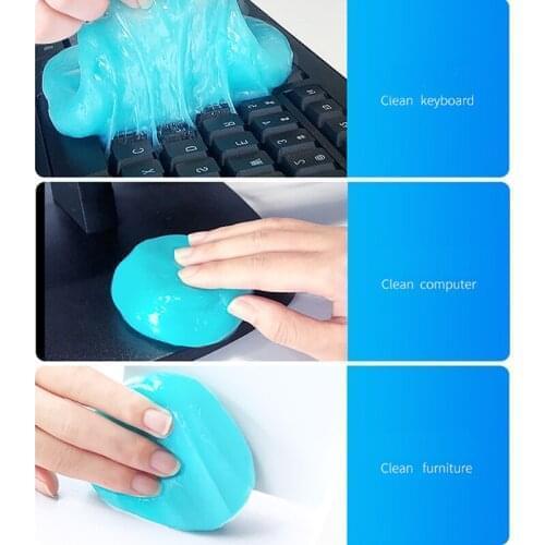 Car Wash Interior Car Cleaning Gel Slime For Cleaning Machine Auto Vent Magic Dust Remover Glue Computer Keyboard Dirt Cleaner