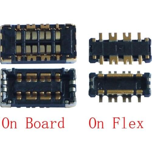 2Pcs FPC Battery Flex Clip Connector For Samsung Galaxy A10S A107 A11 A115 M11 M115 A20S A207 A2070 A21 A215 M01 Core Plug