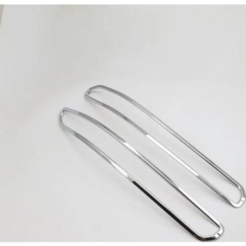 Chrome Rear Fog light Lamp Cover Trim Foglight Lamp Shade Frame Decoration For Audi Q7 2016 Car-styling