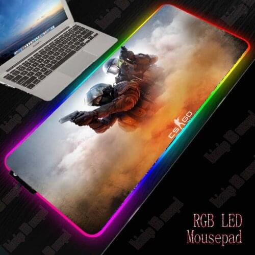 Mairuige Gaming Mouse Pad RGB Large Gamer Computer Backlight Mousepad With USB For Desk Keyboard LED Mice Mat For CSGO Gamer