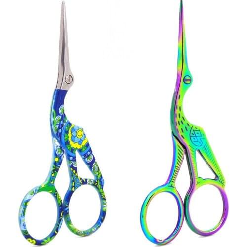 Stainless Steel colorful Makeup Scissor Nose Hair Shear Eyebrow Scissors CraftingTool DIY Sewing Scissor Make Up Tools