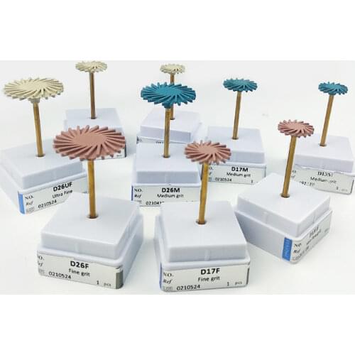 Dental Composite Resin Polishing Disc Kit Diamond System Spiral Flex Brush Burs Dental Tools