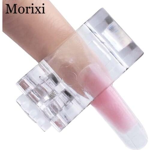 Nail art fake tips clip transparent crystal nails folder DIY 3D nail art tools MZ071