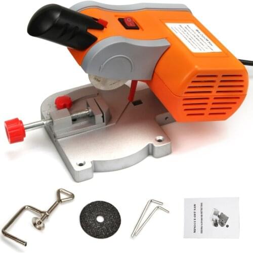 6000RPM 2" Multi mini table saw Bench Cut-off Saw Steel Blade for cutting Metal Wood Plastic with Adjust Miter Gauge