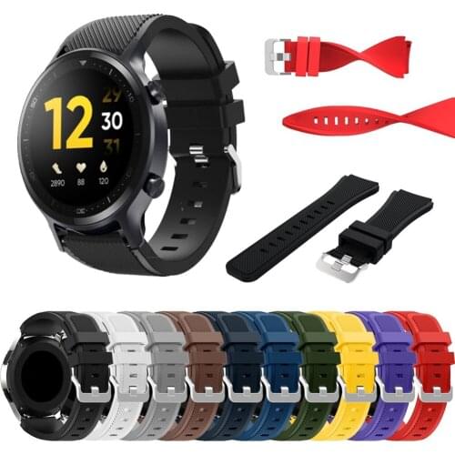 22mm Silicone Strap For Realme Watch S Pro Sport Bracelet For Fossil Gen 5 Carlyle Julianna HR Sport 43mm 4 Smartwatch Bands New