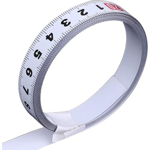 1/2/3/5M Miter Track Tape Stainless Steel Measure Self Adhesive Metric Scale Ruler Wear-Resistan For T-track Router Table Saw