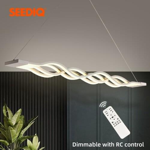 Modern Pendant Light For Living Room Kitchen Bedroom Chandelier Dimmable Hanging Light Fixture LED Chandelier Pendant Lamp