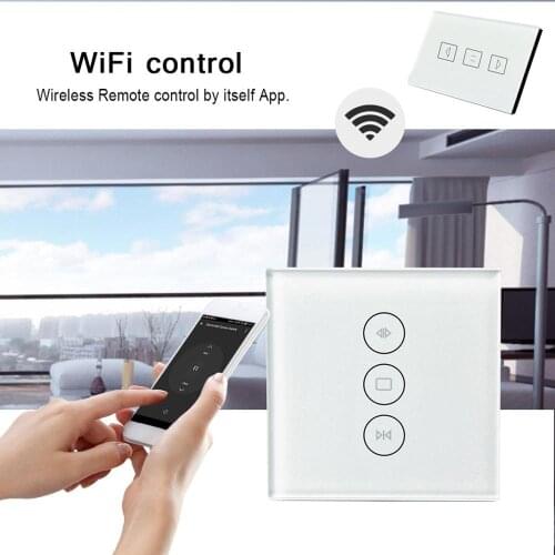 Alexa Switch Smart Wifi Curtain Switch Support APP Remote Control Voice Controlling Wifi Curtain Controller 110-240V EU