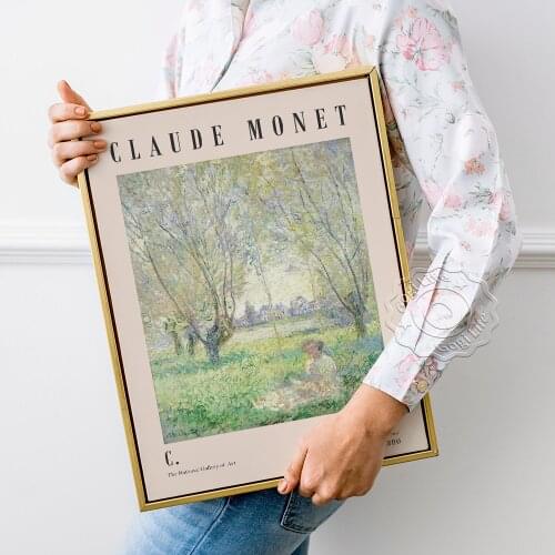 Woman Seated under the Willows (1883) by Claude Monet, Claude Monet Exhibition Poster, The Beach, Tate Modern, Home Decor