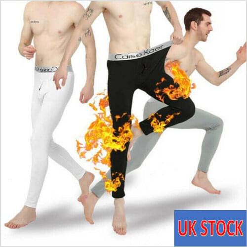 Winter Pants Men Thermal Warm Long Johns Leggings Underwear Baselayer Bottoms