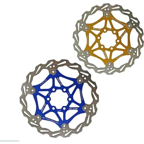 CATAZER 1pcs Mountain Bike Brake Rotor 160mm Stainless Steel Rotor Strong Heat Dissipation Floating Rotor MTB Disc Brake Pad