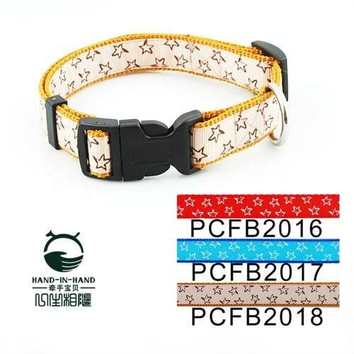100Pcs/Lot 3 Colors Classic Pet Dog Stars Collar Buckle Style 2.0CM PCFB2016
