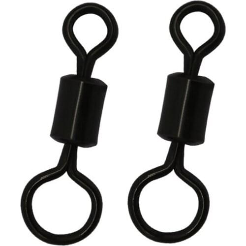 100pcs Carp Fishing Swivels with Long Body Large Eye Carp Terminal Carp Fishing Tackle Fishing Accessories
