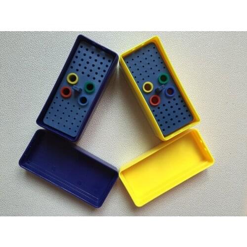 2Pcs Dental Sterilize Plastic 72C Endo Box for Diamond burs Reamer and Gutta Percha points