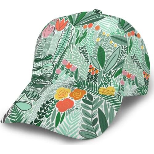 CINESSD Tropical Floral Pattern (1) Outdoor Sport Caps Baseball Hat Men Women Visor Cap Baseball Cap Street Hip Hop Caps