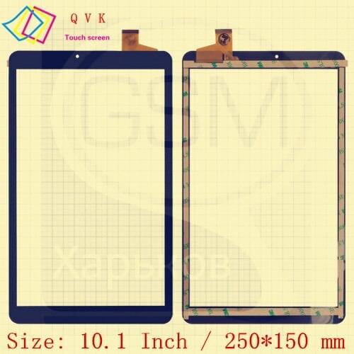 Black 10.1 Inch P/N YJ406FPC-V1 tablet pc capacitive touch screen glass digitizer panel Free shipping