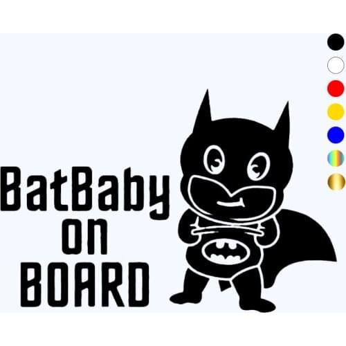 CK3376# vinyl car sticker BatBaby on board waterproof removable decal self-adhesive auto stickers