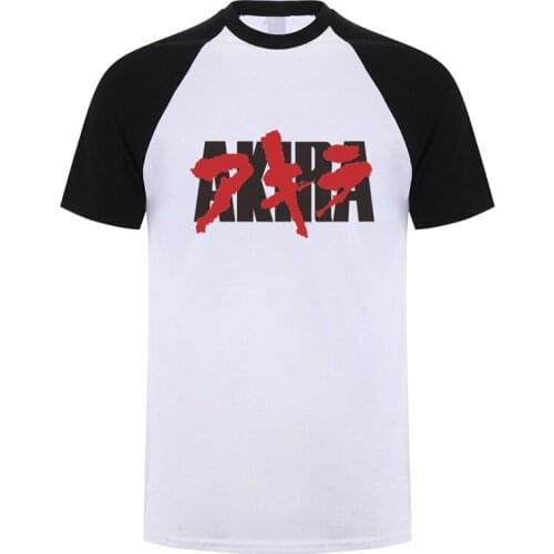 Japanese Anime Akira T Shirts Men Summer Short Sleeve Cotton Akira T-shirt Tops Man LH-168