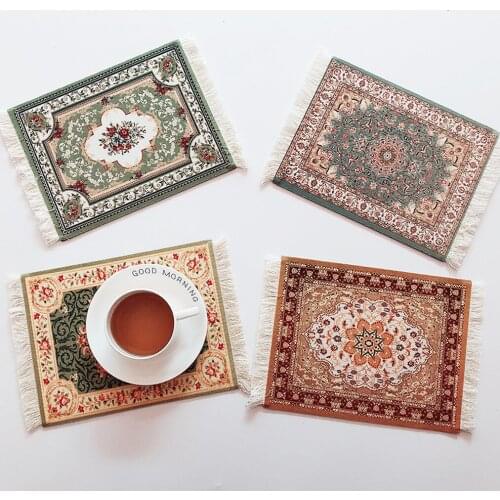 Home Retro Bohemian Table Mat Table Placemats Pad Coaster Turkey Handmade Non Slip Dining Table Mat Kitchen Accessories Decor