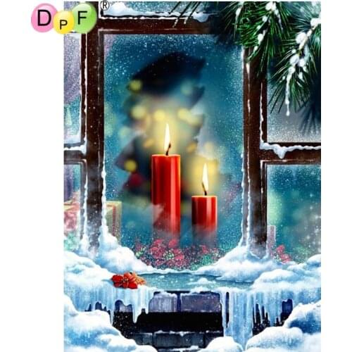 DPF DIY Windowsill candles 5D diamond painting cross stitch 3D diamond mosaic crafts diamond embroidery wall painting home decor