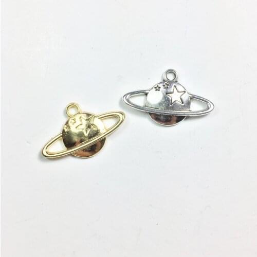 Eruifa 20pcs Hot 22*10mm Nice Star Coin Zinc alloy DIY Charms Pendant Jewelry handmade DIY 2 Colors