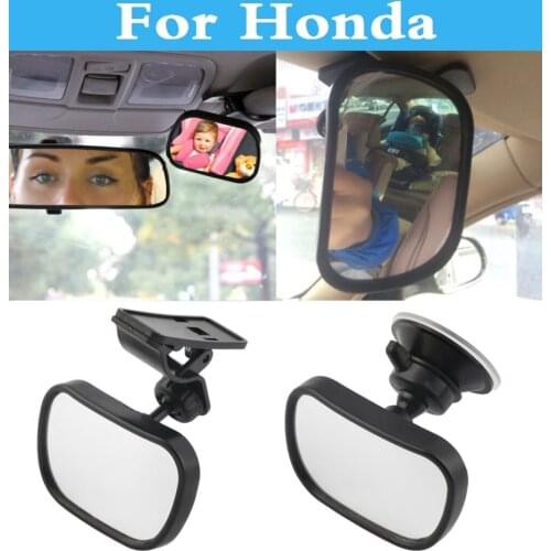 Good Black Car Rear Seat View Mirror Clip And Sucker Dual Mount For Honda Fcx Clarity Fit Aria Hr-V Insight Inspire Integra Jazz