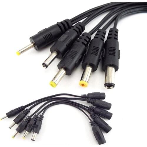 Power Cable 5.5x2.1mm DC Female Power Jack to DC Male Plug Cord 5.5*2.5mm 3.5x 1.35mm 4.0*1.7mm 4.8 2.5 0.7 Extension Connector