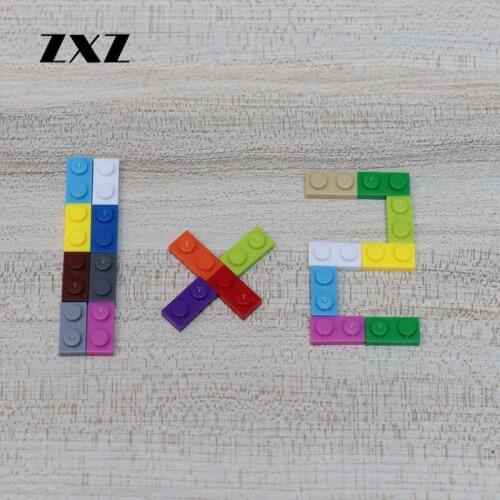 200 PIECES Auto Building Blocks Short Plate 1x2 MOC Robots Parts Plastic Toys for Children Bricks 3023 WW2 Accessories Particles