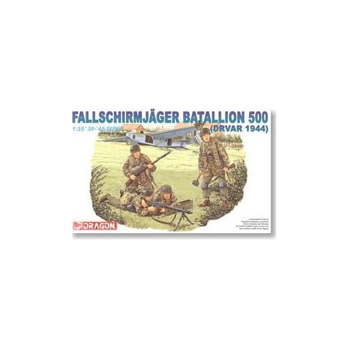 1/35 scale model Dragon 6145 Waffen SS 500th Airborne Camp parade Devar "vault action"