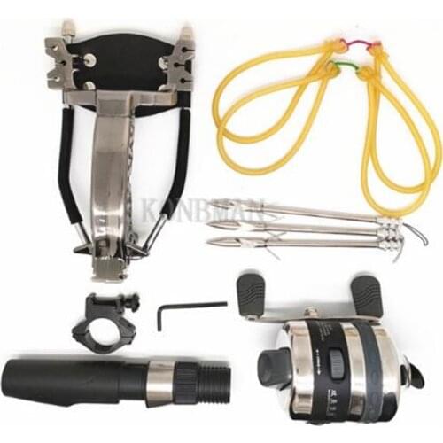 Powerful Multi-function Archery Bow fishing Shooting fish Slingshot Catapult Hunting bow Fishing Sling Shot arrow kit darts