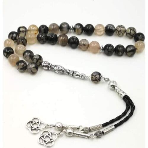 Mans Bracelets Natural agates Tasbih gift for Husband and father misbaha Featured prayer beads 33 66 99beads